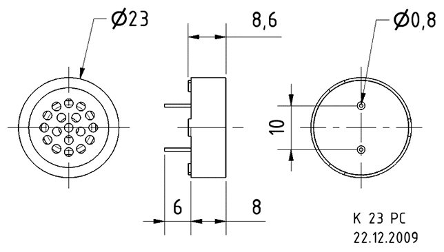 Loudspeaker Driver Dimensions and Measurements - all dimensions in mm (approx.)