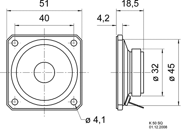 Loudspeaker Driver Dimensions and Measurements - all dimensions in mm (approx.)