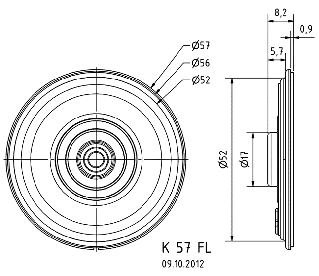 Loudspeaker Driver Dimensions and Measurements - all dimensions in mm (approx.)