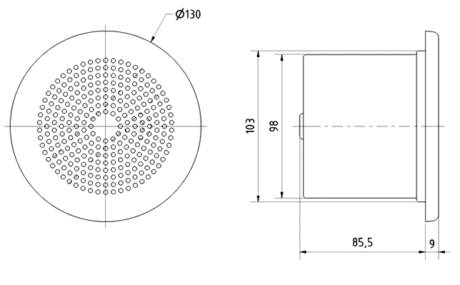 Loudspeaker Driver Dimensions and Measurements - all dimensions in mm (approx.)