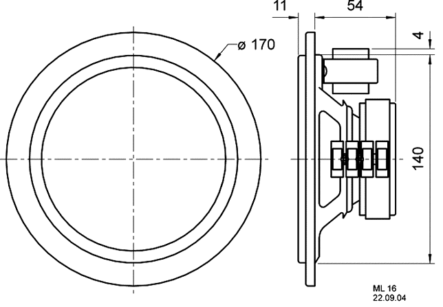 Loudspeaker Driver Dimensions and Measurements - all dimensions in mm (approx.)