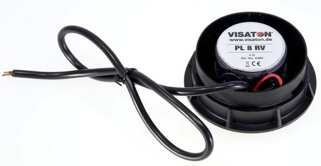 Visaton PL8RV Full Range Speaker- 4 Ohm - rear view.