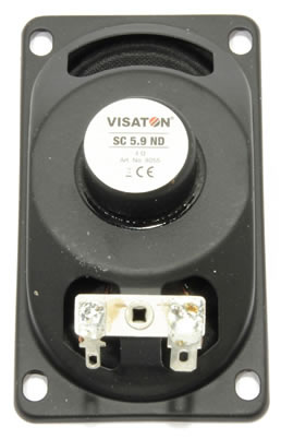 Visaton SC5.9ND - 4 Ohm Fullrange Driver - rear view.