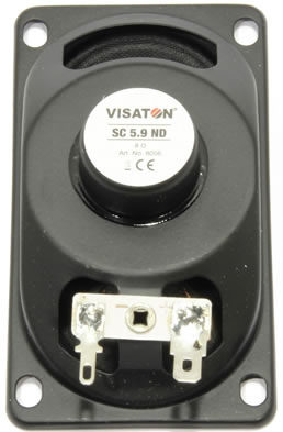 Visaton SC5.9ND - 8 Ohm Fullrange Driver - rear view.