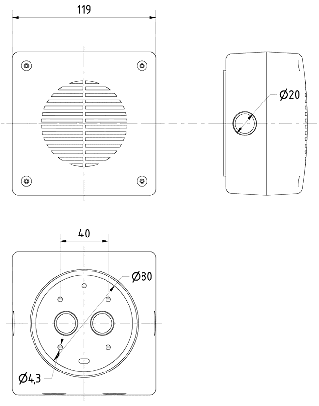 Loudspeaker Driver Dimensions and Measurements - all dimensions in mm (approx.)