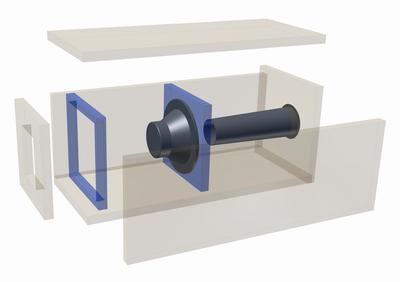 Exploded Speaker Box Drawing