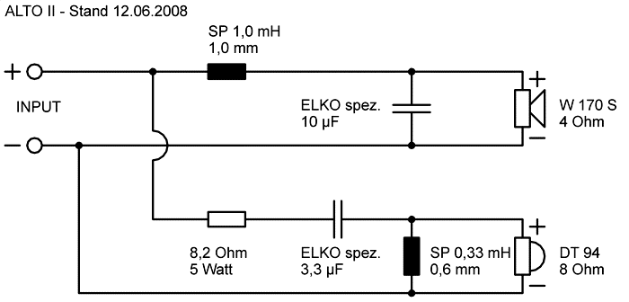 Speaker Kit Crossover Circuit 