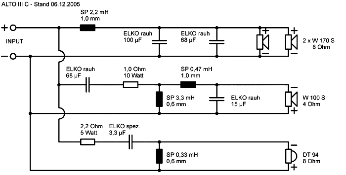 Speaker Kit Crossover Circuit 