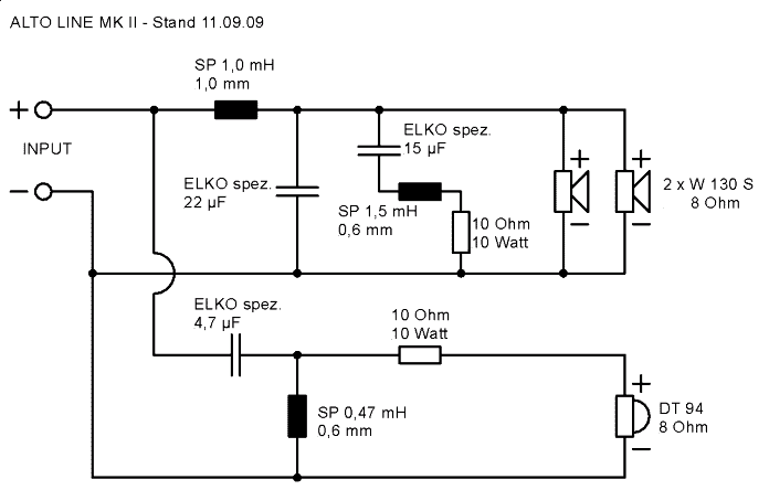 Speaker Kit Crossover Circuit 