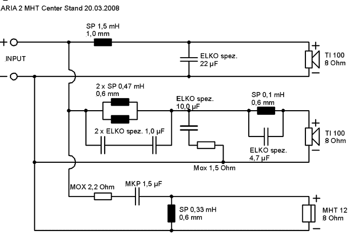 Speaker Kit Crossover Circuit