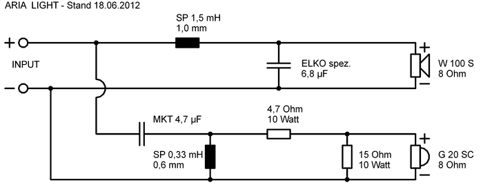 Speaker Kit Crossover Circuit