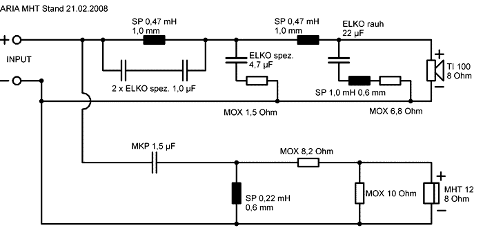 Speaker Kit Crossover Circuit