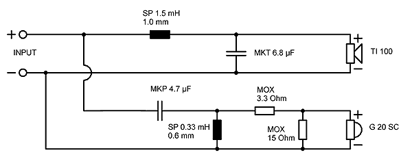 Speaker Kit Crossover Circuit