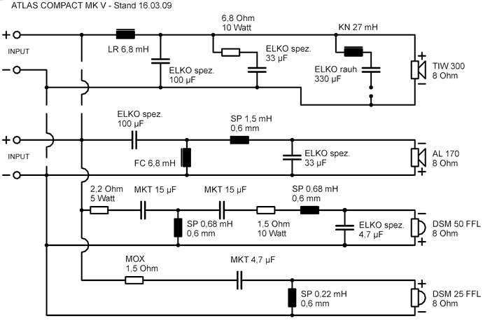 Speaker Kit Crossover Circuit