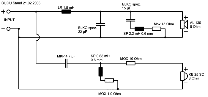 Speaker Kit Crossover Circuit