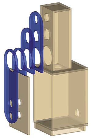 Exploded Speaker Box Drawing