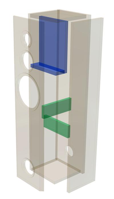 Exploded Speaker Box Drawing