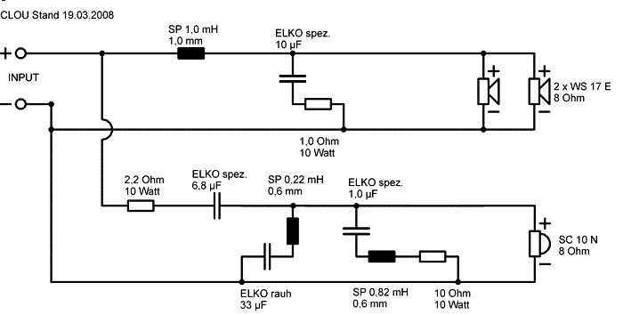 Speaker Kit Crossover Circuit