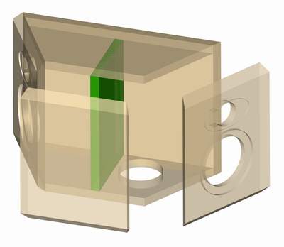 Exploded Speaker Box Drawing