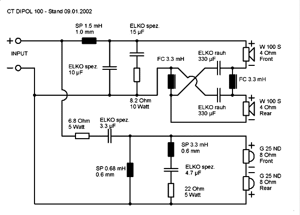 Speaker Kit Crossover Circuit