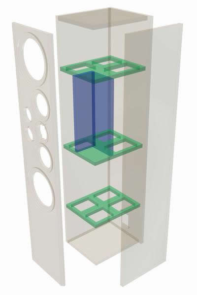 Exploded Speaker Box Drawing