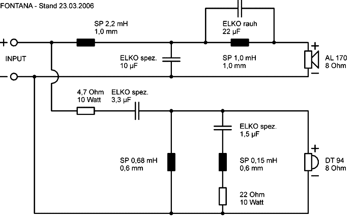 Speaker Kit Crossover Circuit