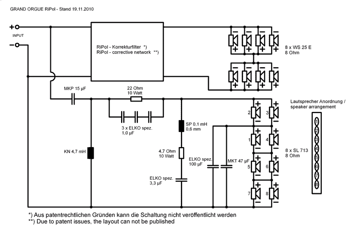 Speaker Kit Crossover Circuit