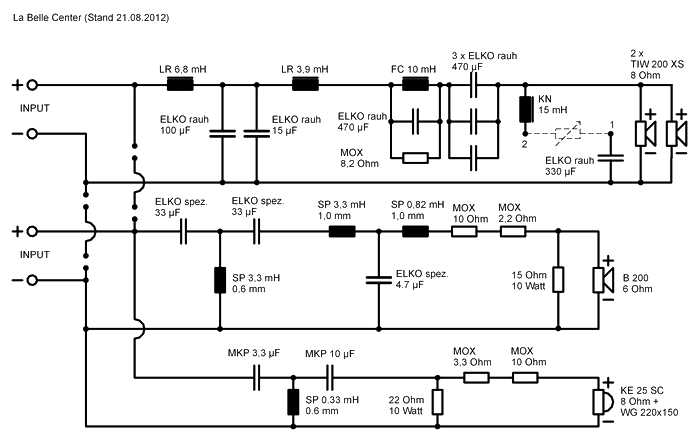 Speaker Kit Crossover Circuit