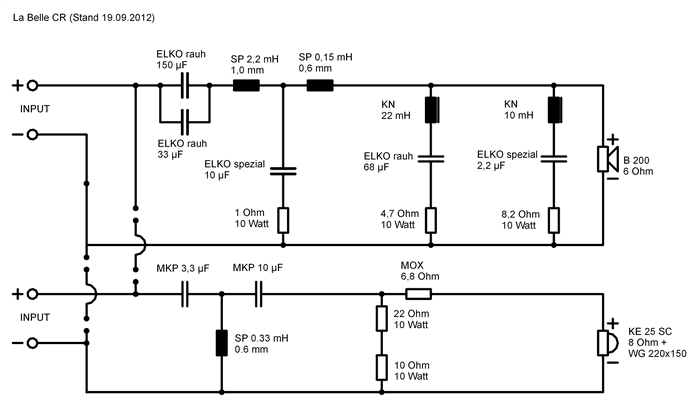 Speaker Kit Crossover Circuit