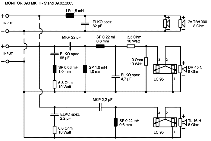 Speaker Kit Crossover Circuit