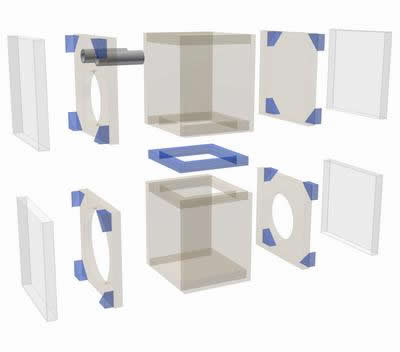Exploded Speaker Box Drawing