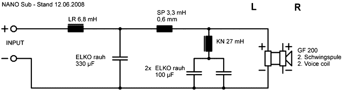 Speaker Kit Crossover Circuit