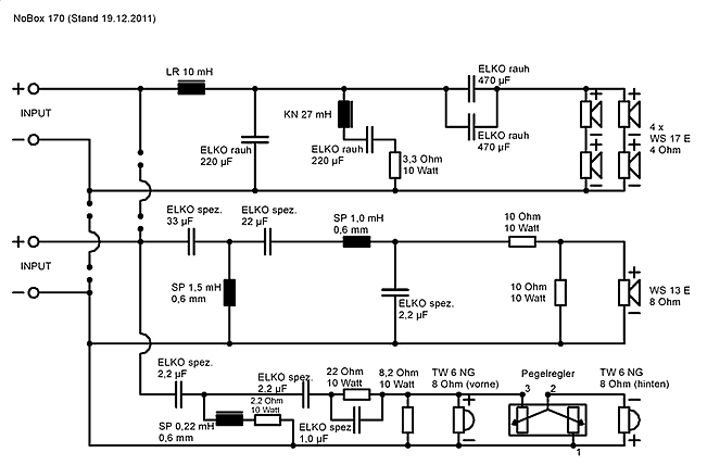 Speaker Kit Crossover Circuit