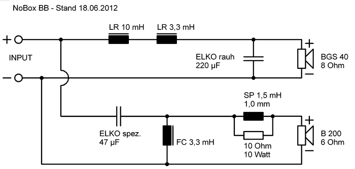 Speaker Kit Crossover Circuit