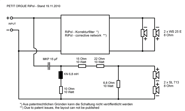 Speaker Kit Crossover Circuit