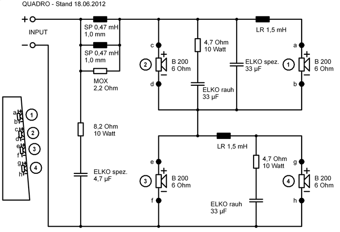 Speaker Kit Crossover Circuit