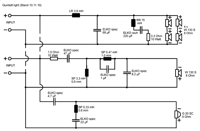 Speaker Kit Crossover Circuit