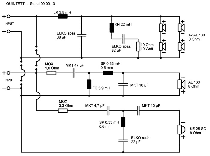 Speaker Kit Crossover Circuit