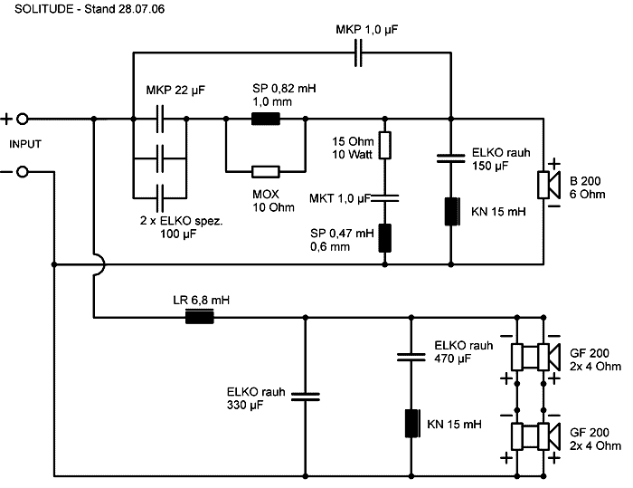 Speaker Kit Crossover Circuit