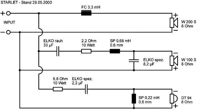 Speaker Kit Crossover Circuit