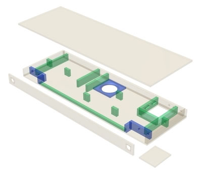 Exploded Speaker Box Drawing