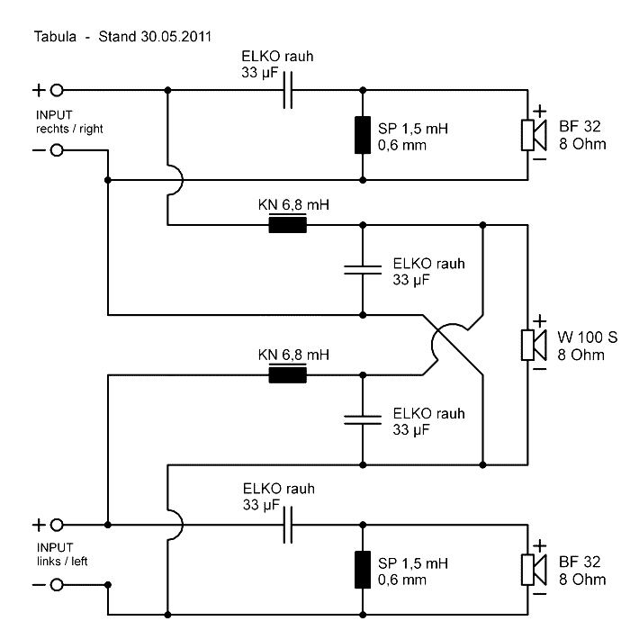 Speaker Kit Crossover Circuit