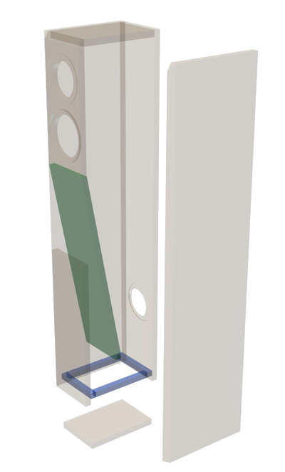 Exploded Speaker Box Drawing