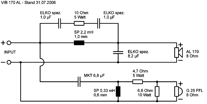 Speaker Kit Crossover Circuit