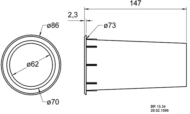 Dimensions and Measurements - all dimensions in mm (approx.)