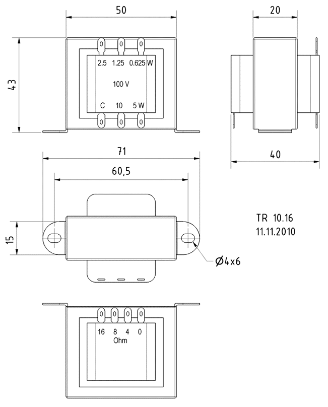 Dimensions and Measurements - all dimensions in mm (approx.)