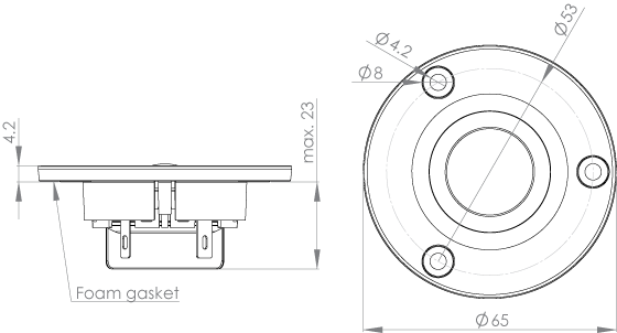 Loudspeaker Driver Dimensions and Measurements - all dimensions in mm (approx.)