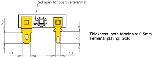 Loudspeaker Driver Terminal Dimensions and Measurements - all dimensions in mm (approx.)